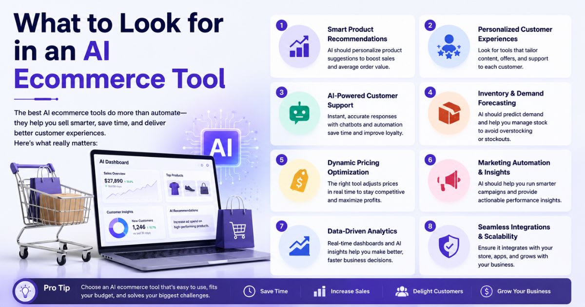 What to Look for in an AI Ecommerce Tool