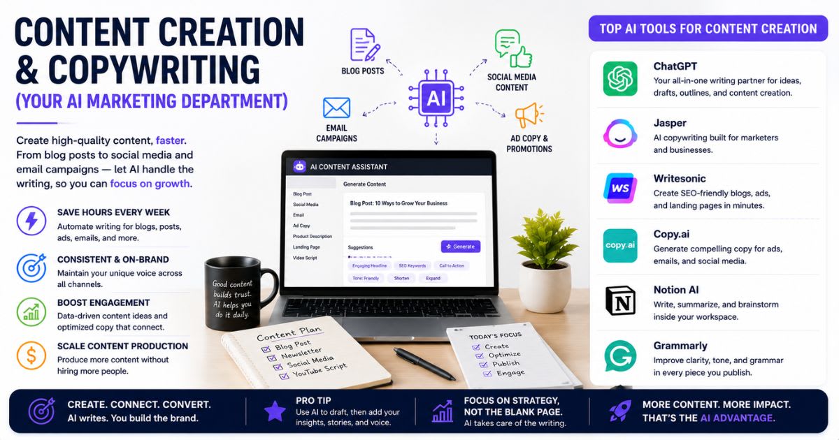 Content Creation & Copywriting (Your AI Marketing Department)
