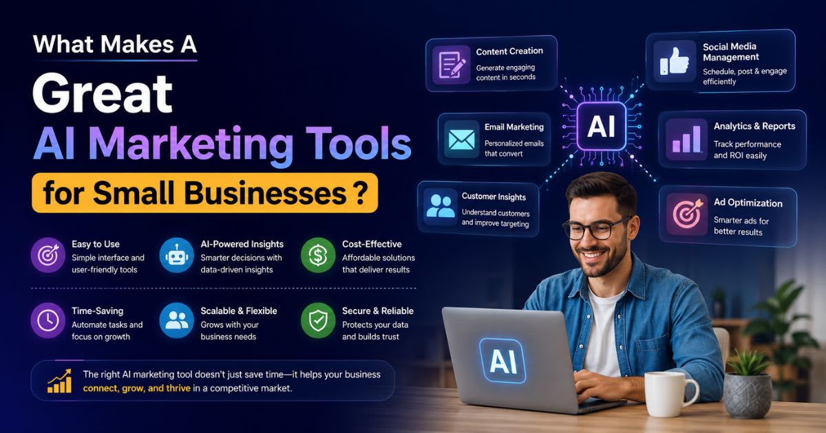 What Makes A Great AI Marketing Tools for Small Businesses ?