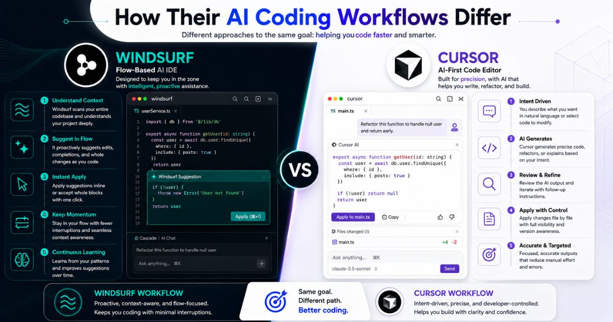 How Their AI Coding Workflows Differ