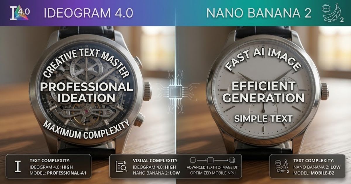 Ideogram 4.0 vs Nano Banana 2: Quick Text Rendering Comparison