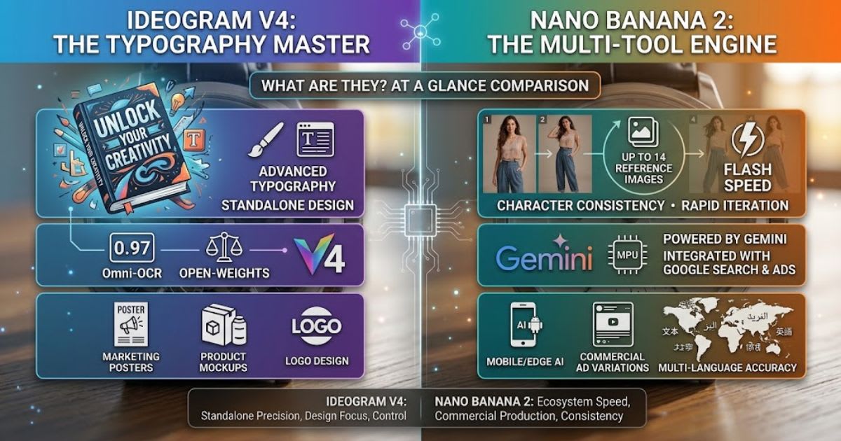 What Are Ideogram V4 and Nano Banana 2?