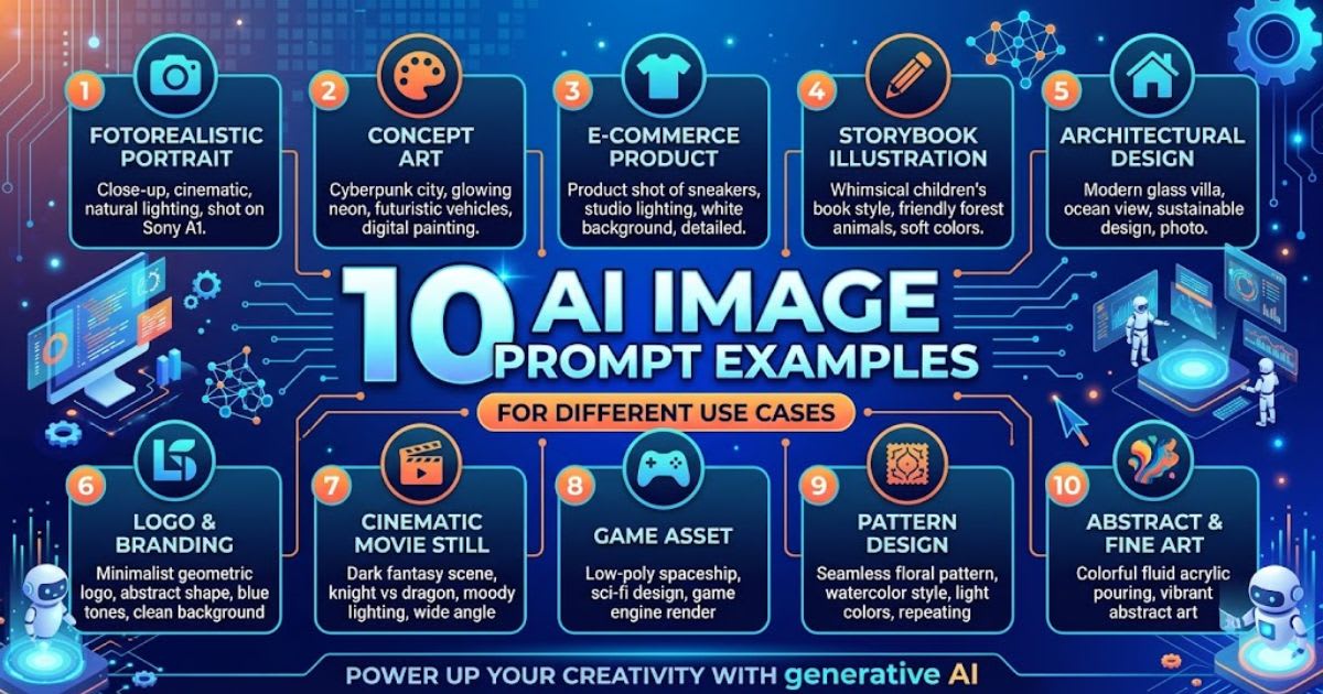 10 AI Image Prompt Examples for Different Use Cases