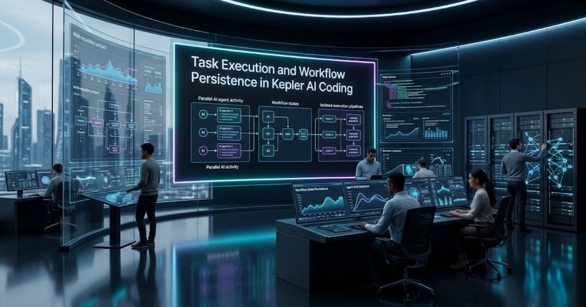 Task Execution and Workflow Persistence in Kepler AI Coding