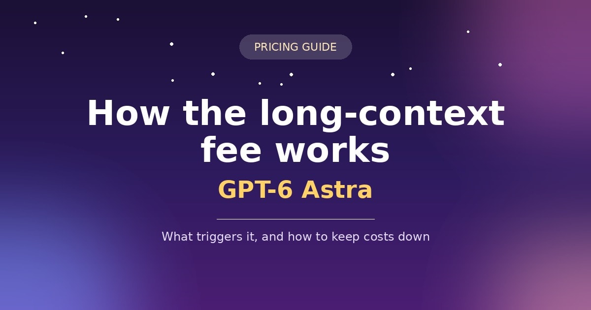 How the Long-Context Fee Works