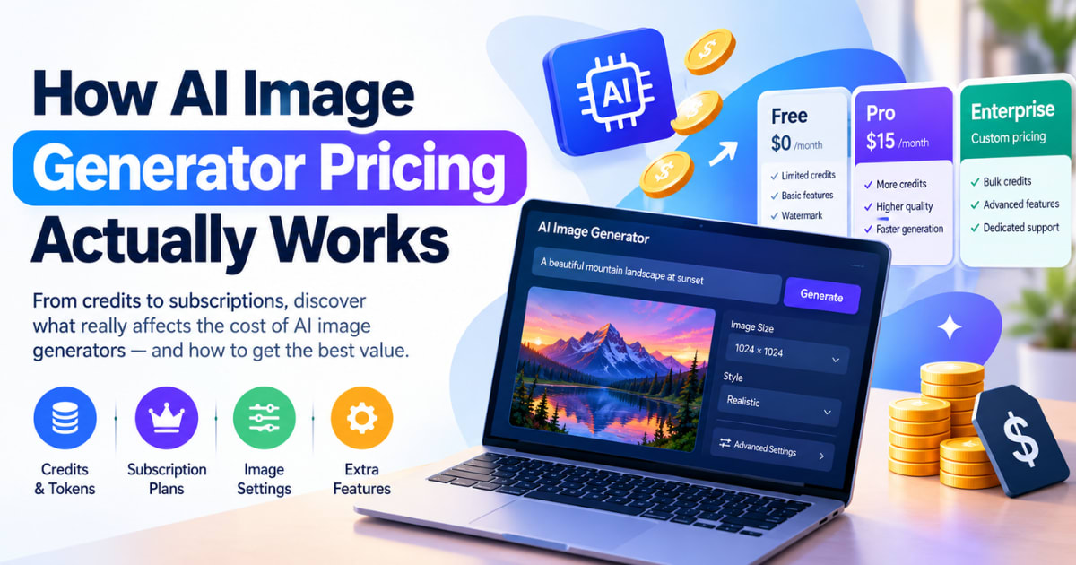 How AI Image Generator Pricing Actually Works