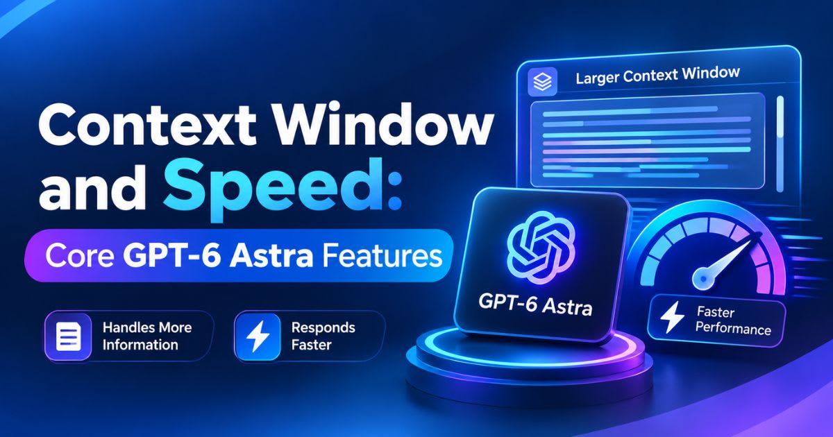 Context Window and Speed: Core GPT-6 Astra Features