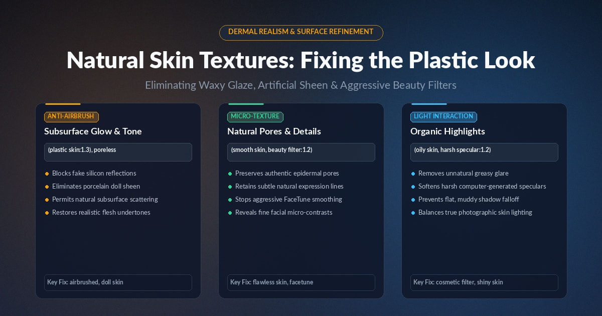 Natural Skin Textures: Fixing the Plastic Look