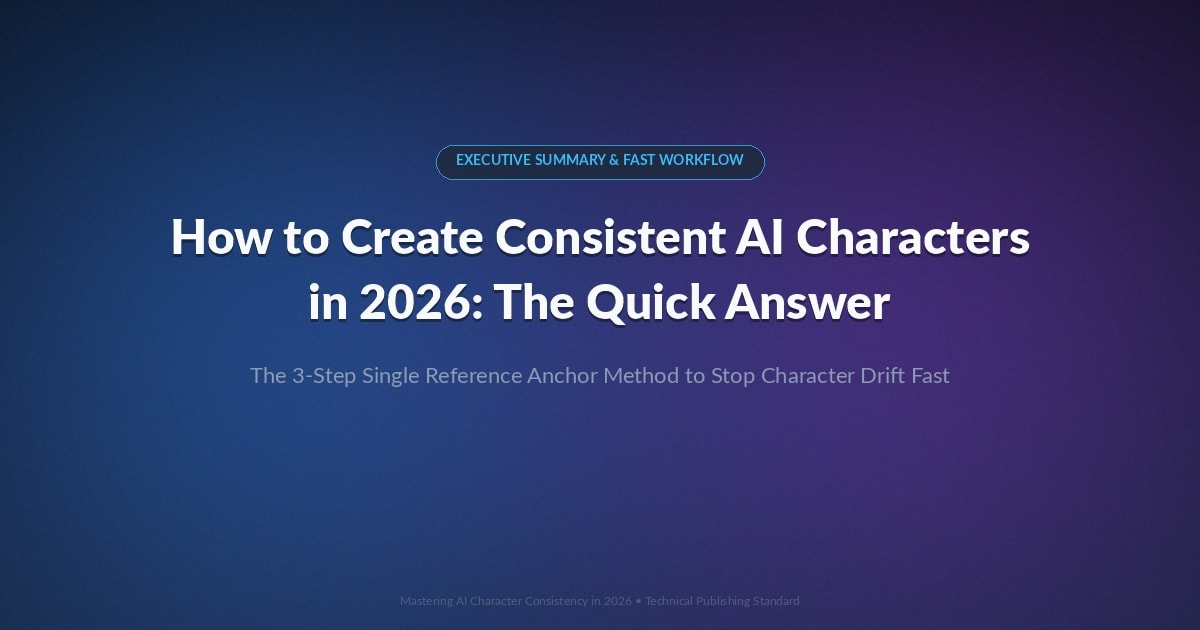 How to Create Consistent AI Characters in 2026: The Quick Answer