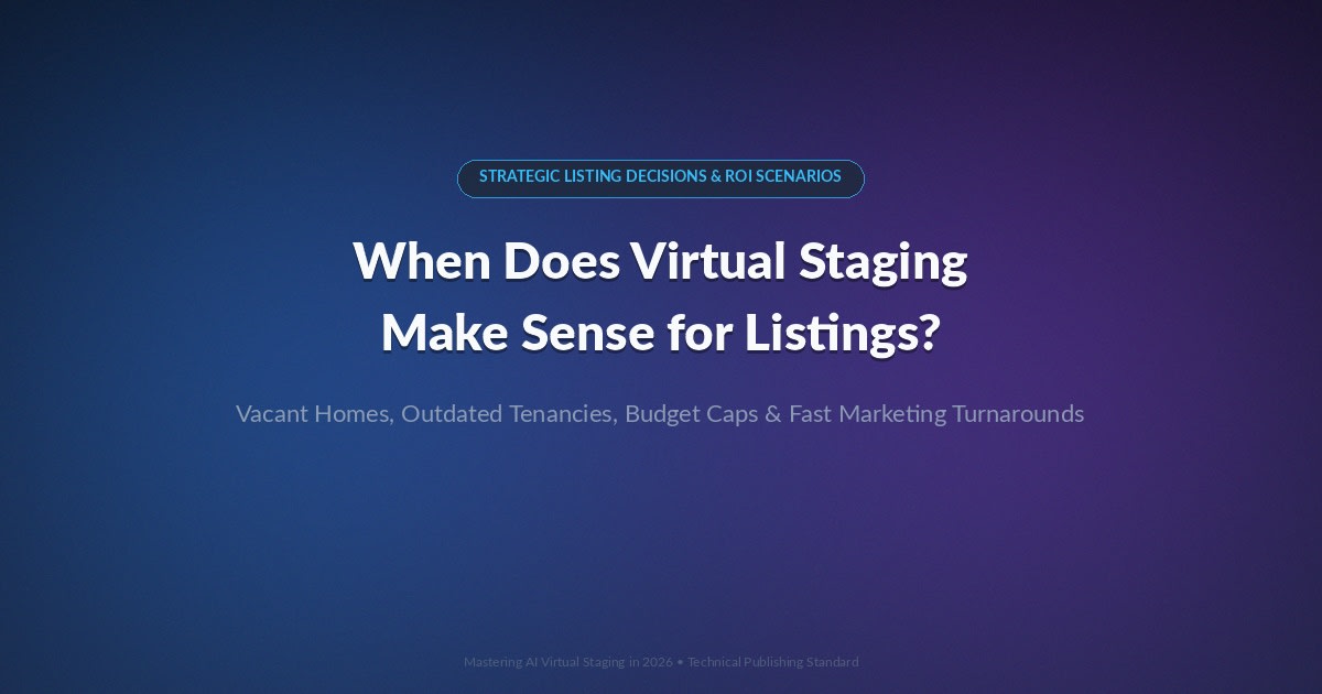 When Does Virtual Staging Make Sense?