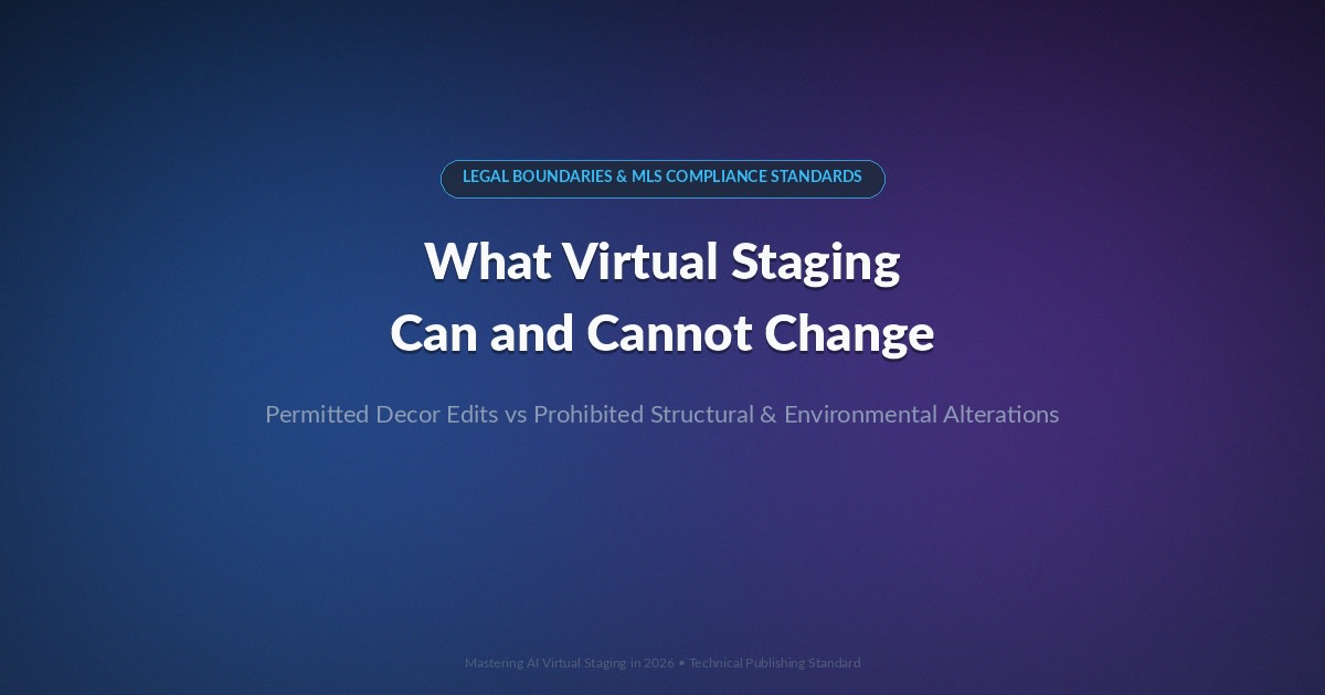 What Virtual Staging Can and Cannot Change