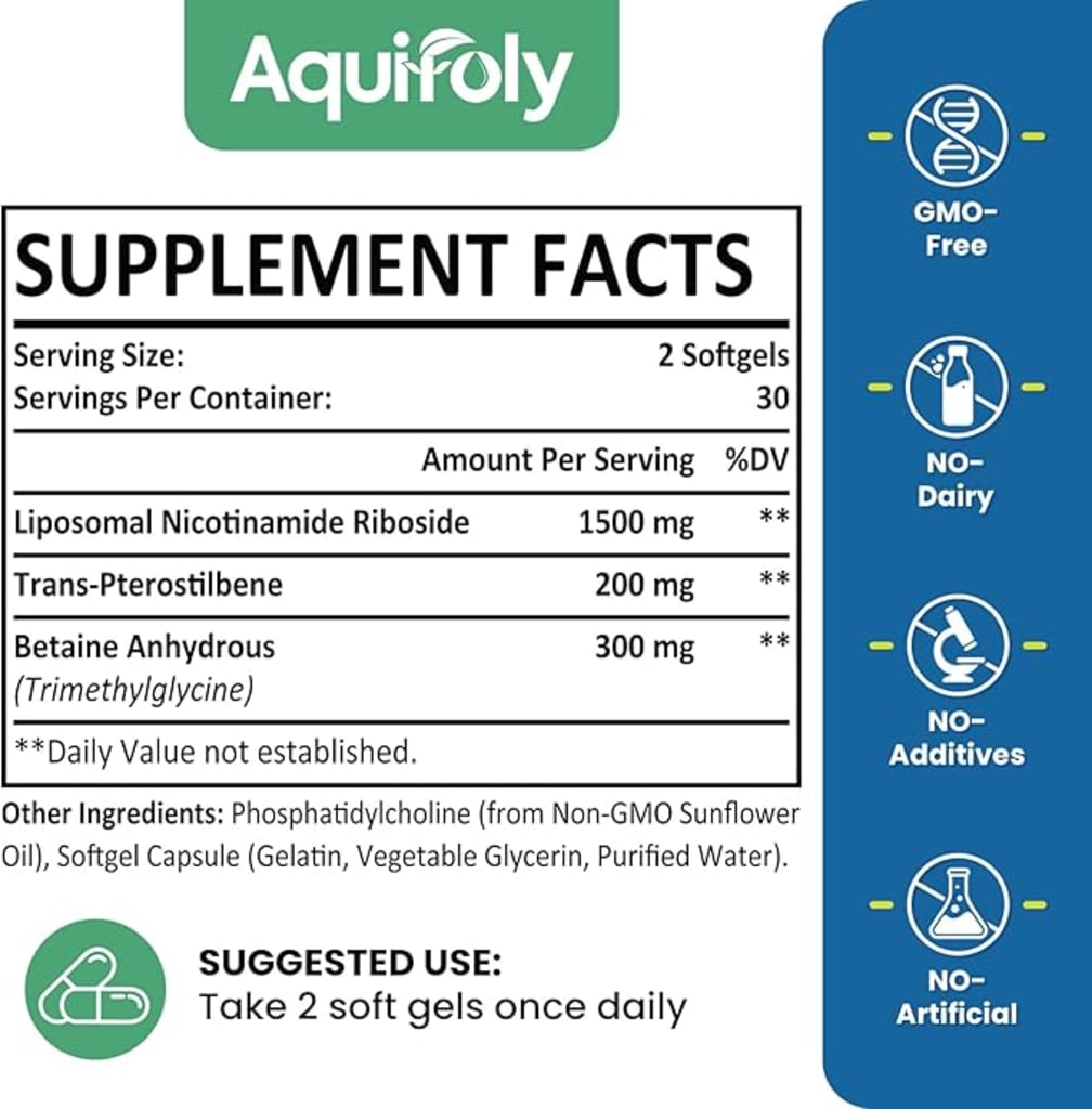 Aquifoly - Liposomal Nicotinamide Riboside - SuppCo