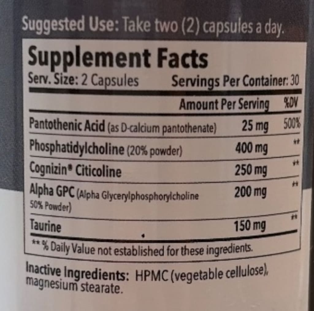 Product label