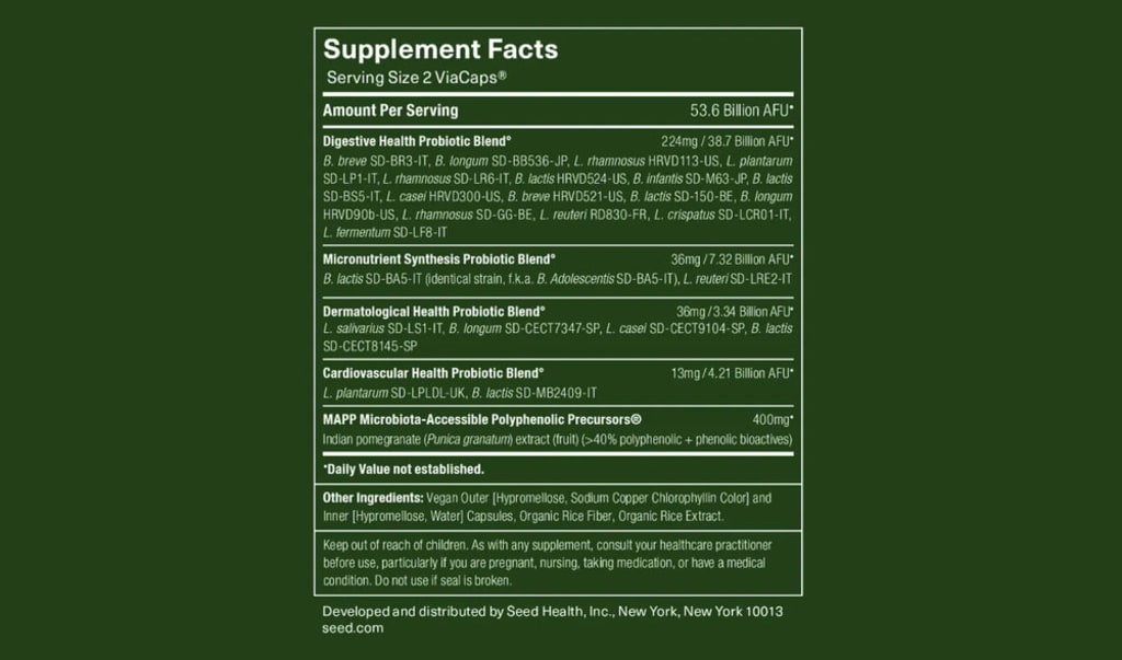 Product label