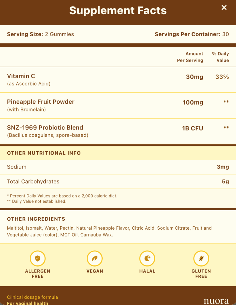 Product label