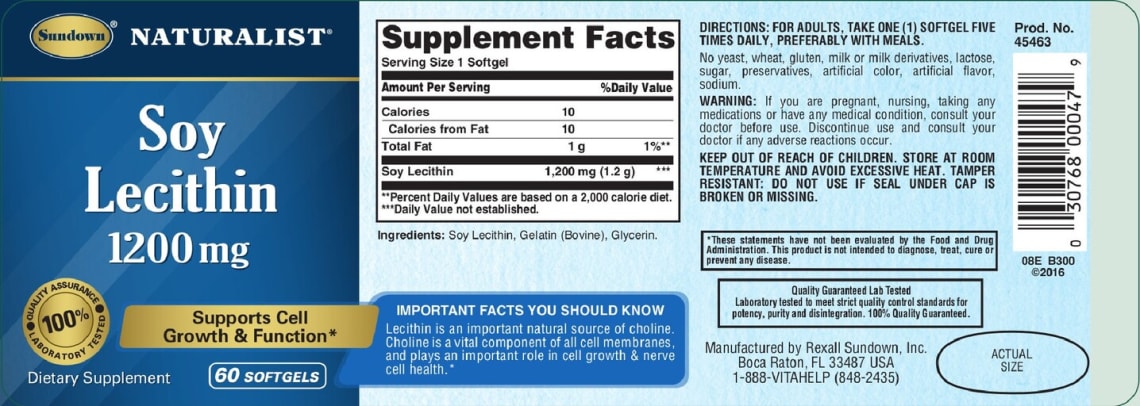 Soy Lecithin 1200 mg from Sundown