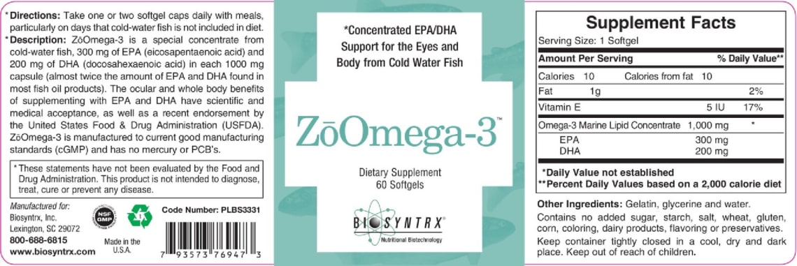 ZoOmega-3 from Biosyntrx