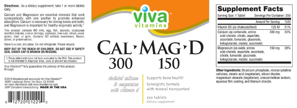 Cal 300-Mag150-D from viva vitamins