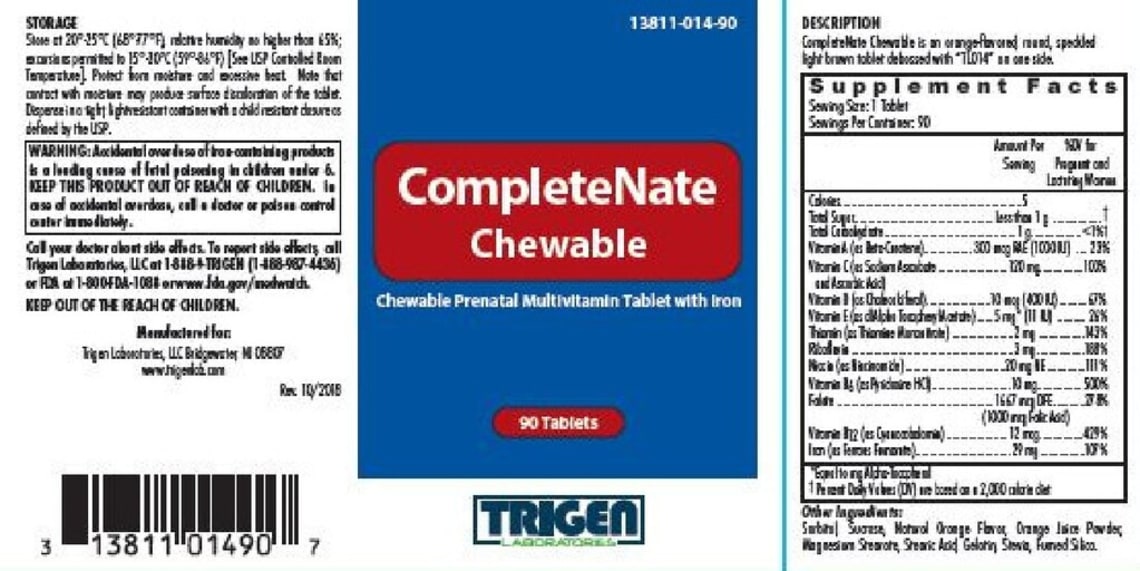 CompleteNate Chewable from Trigen Laboratories