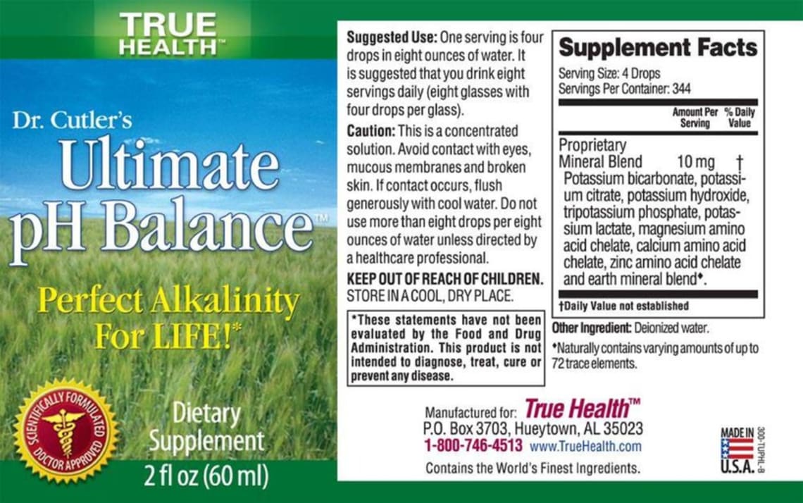 Dr. Cutler's Ultimate pH Balance from True Health