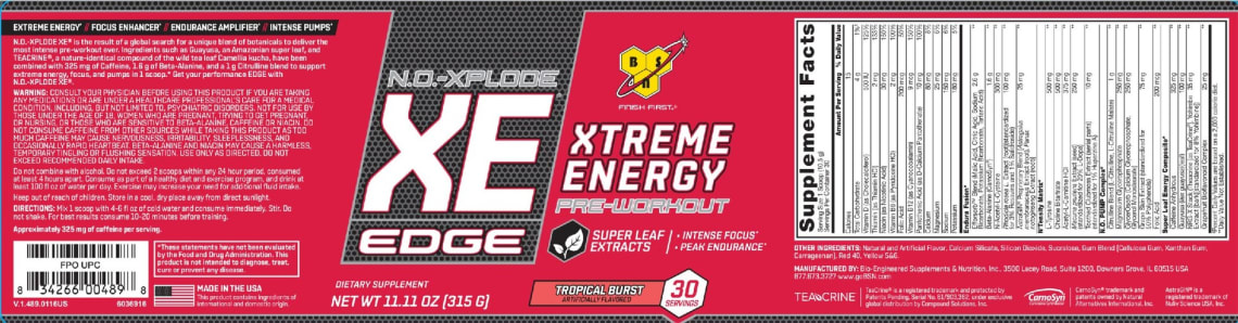N.O.-Xplode XE Edge Tropical Burst from BSN
