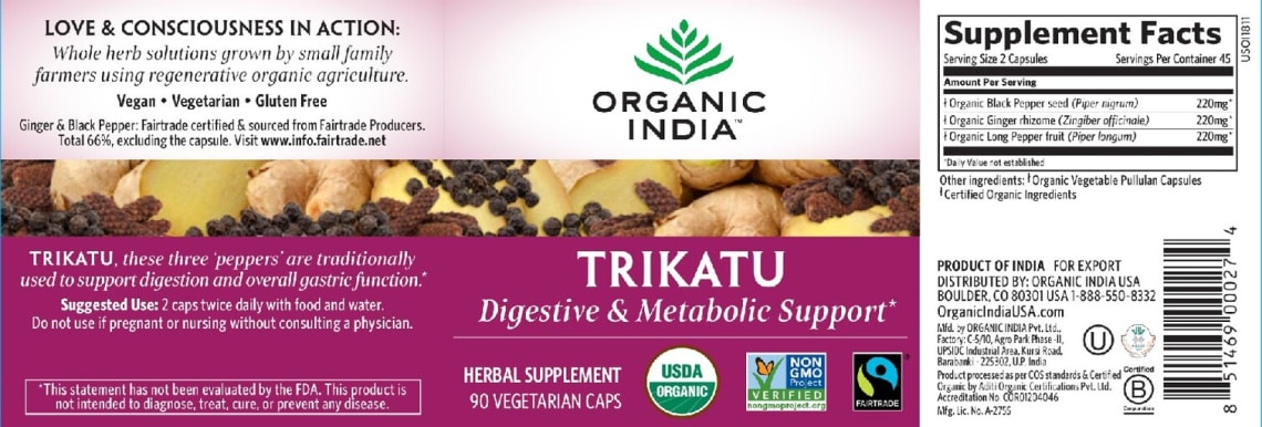 Trikatu from Organic India