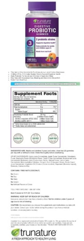 Digestive Probiotic Gummies from TruNature