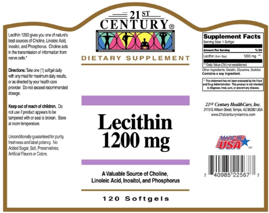 Lecithin 1200 mg from 21st Century