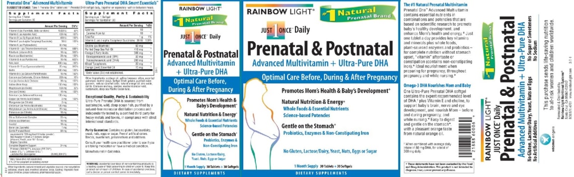 Ultra-Pure Prenatal DHA Smart Essentials from Rainbow Light