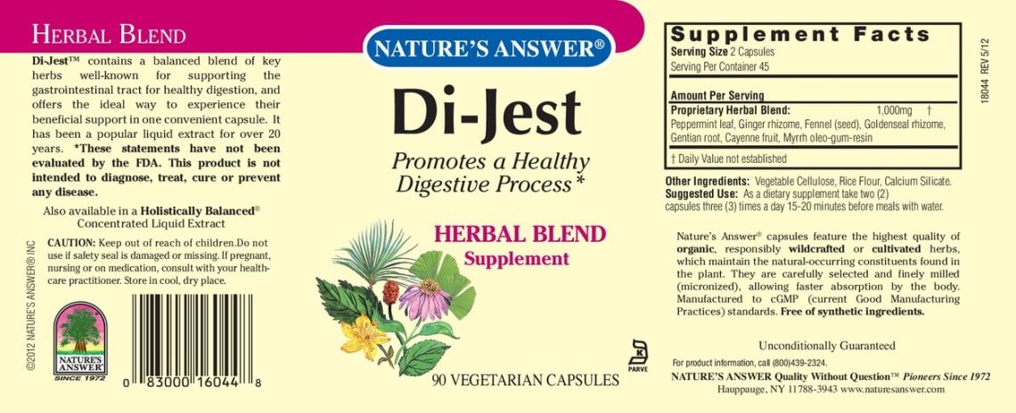 Di-Jest from Nature's Answer