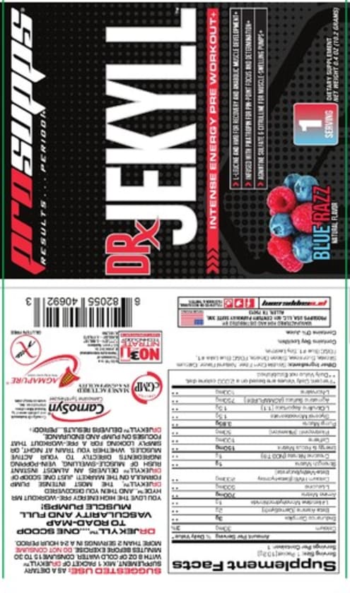 Dr. Jekyll Blue Razz from PS ProSupps