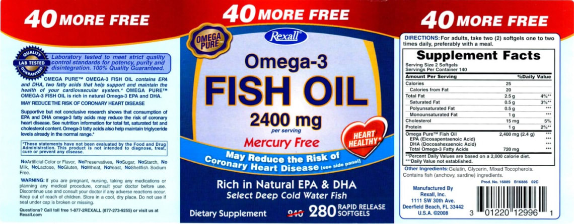 Omega-3 Fish Oil 2400 mg from Omega Pure