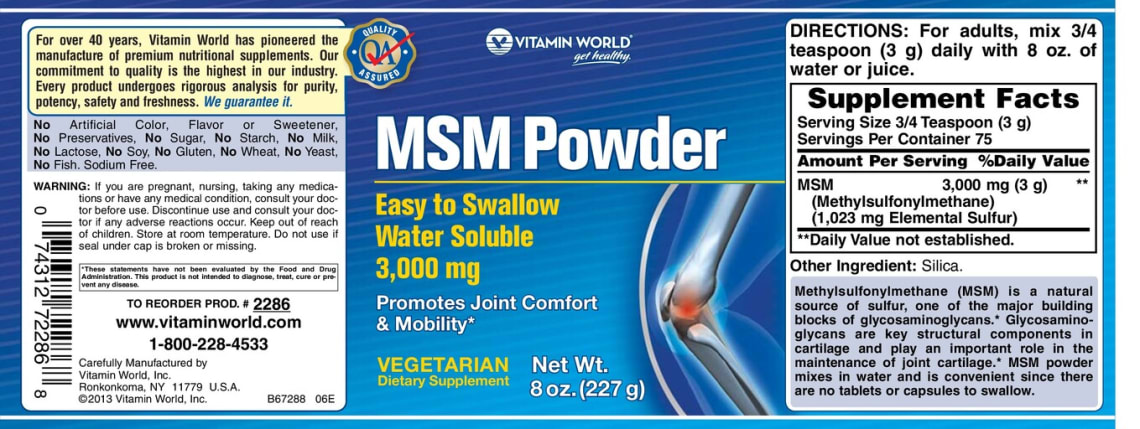 MSM Powder from Vitamin World