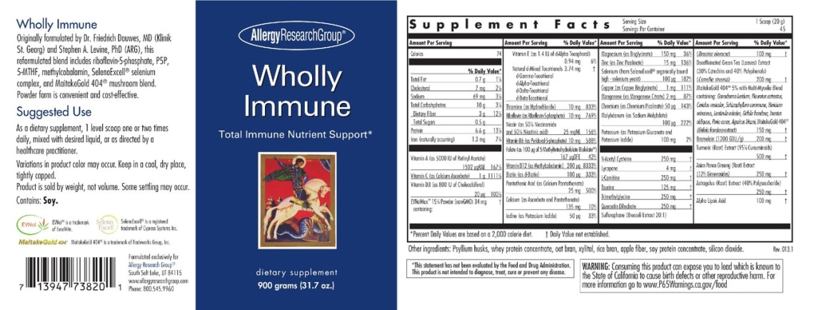 Wholly Immune from Allergy Research Group