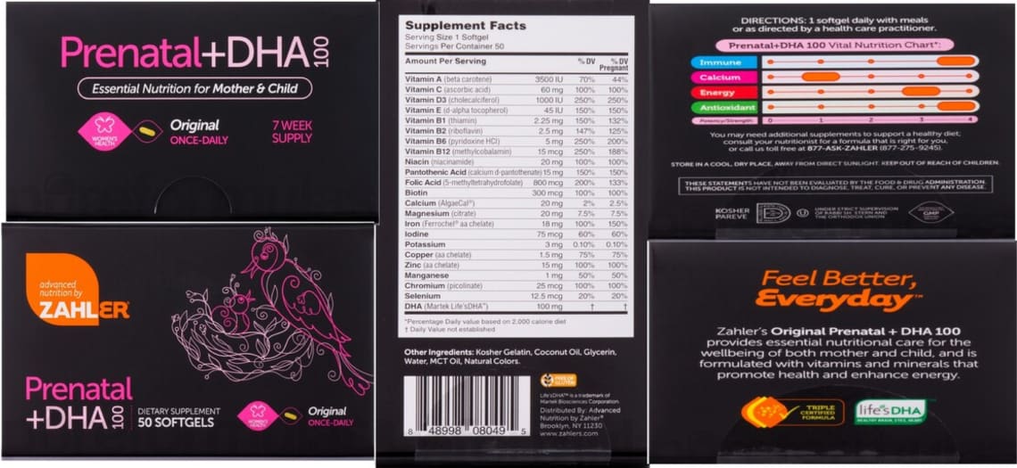 Prenatal+DHA 100 from Zahler