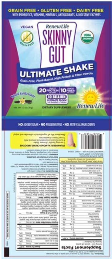 Skinny Gut Ultimate Shake Natural Vanilla Flavor from Renew Life