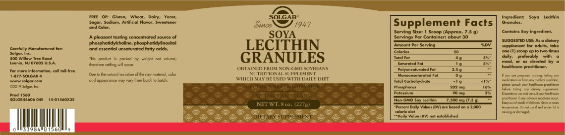 Soya Lecithin Granules from Solgar