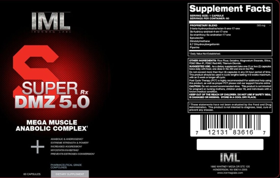Super DMZ RX 5.0 from IML IronMag Labs