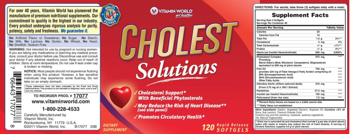 Cholest Solutions from Vitamin World
