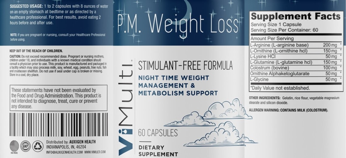 P.M. Weight Loss from ViMulti