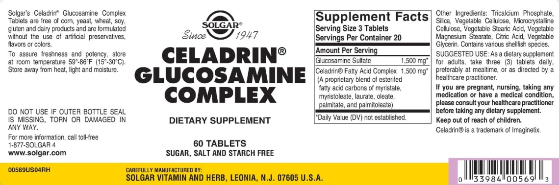 Celadrin Glucosamine Complex from Solgar