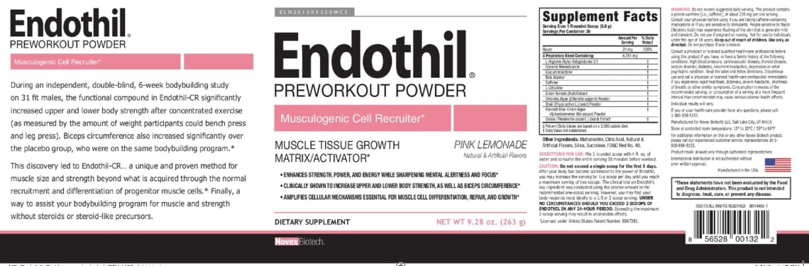 Endothil Pink Lemonade from Novex Biotech