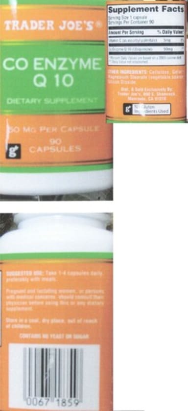 CO Enzyme Q 10 from Trader Joe's