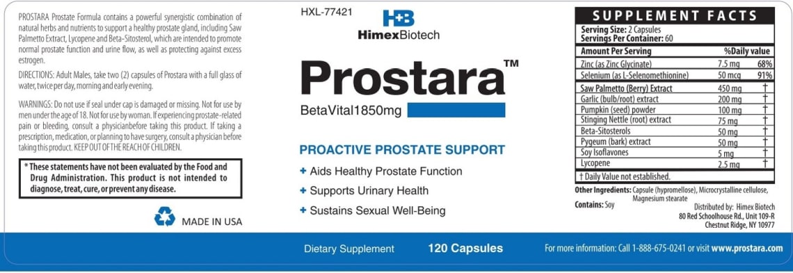 Prostara from Himex Biotech