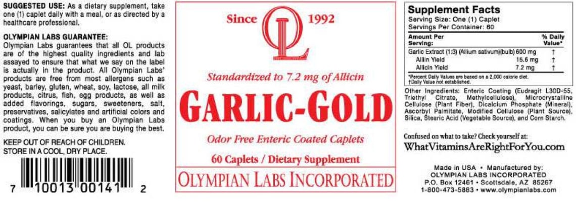 Garlic-Gold from OL Olympian Labs Incorporated