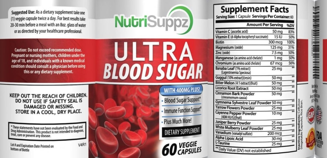 Ultra Blood Sugar from NutriSuppz