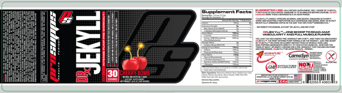 Dr. Jekyll Blue Razz from PS ProSupps