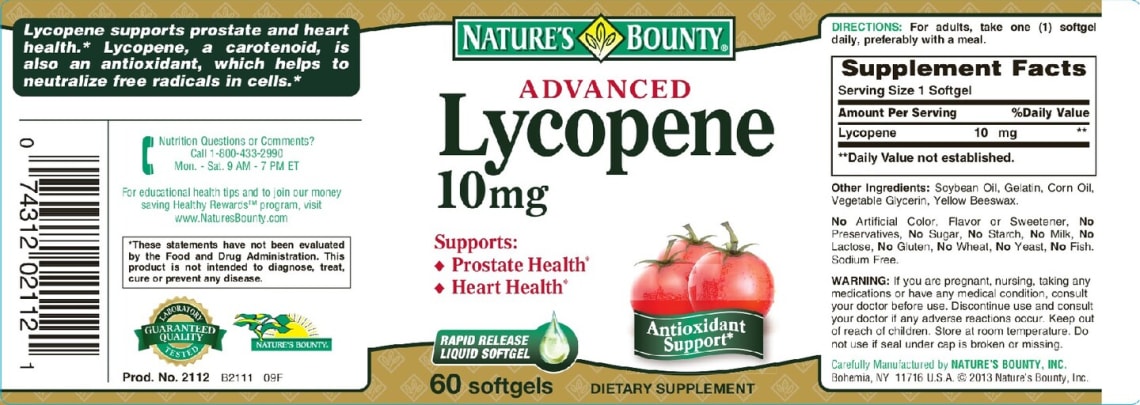 Advanced Lycopene 10 mg from Nature's Bounty