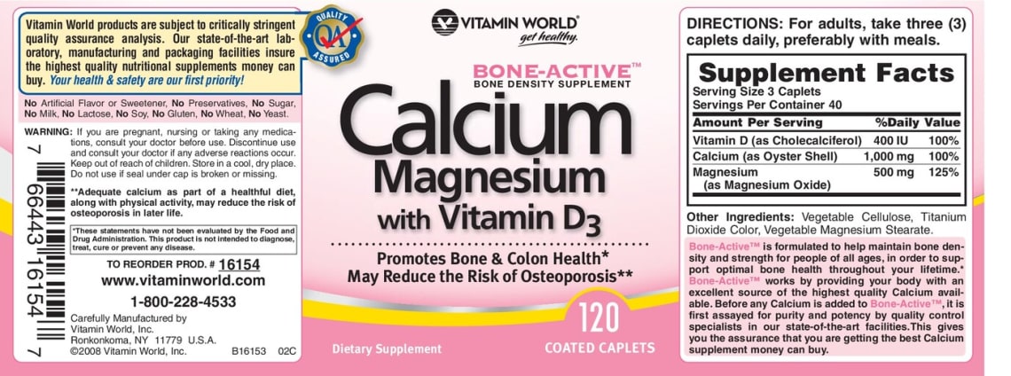 Calcium Magnesium With Vitamin D3 from Vitamin World