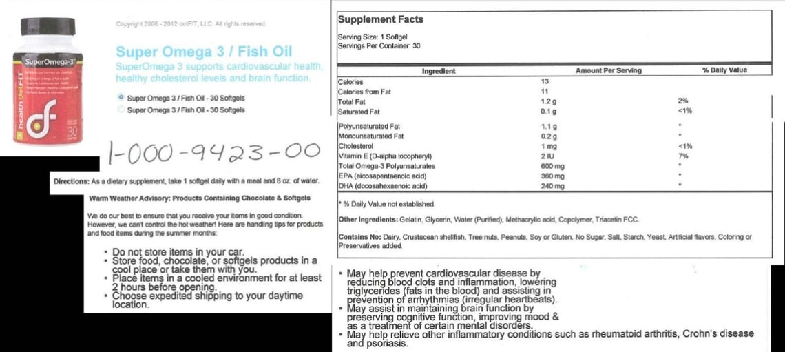 Super Omega-3 from dotFIT